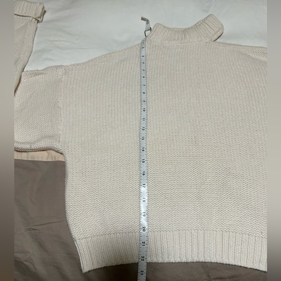 MISA Cream Cutout Mockneck Sweater - Picture 5 of 8